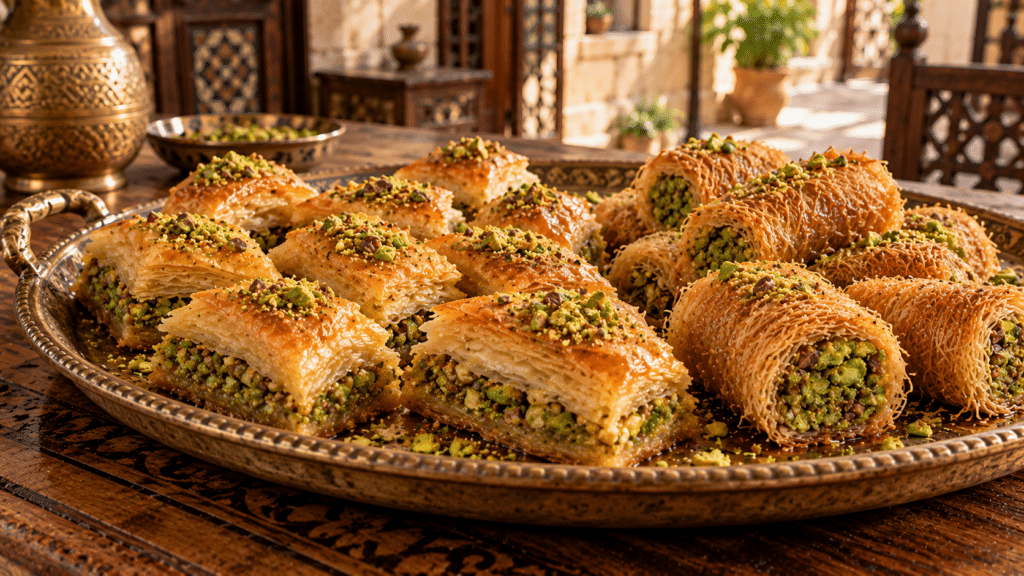 البقلاوة والمبرومة