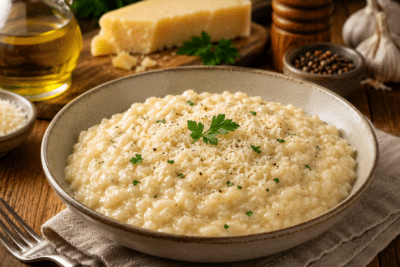 طريقة عمل الريزوتو الإيطالي بالكريمة