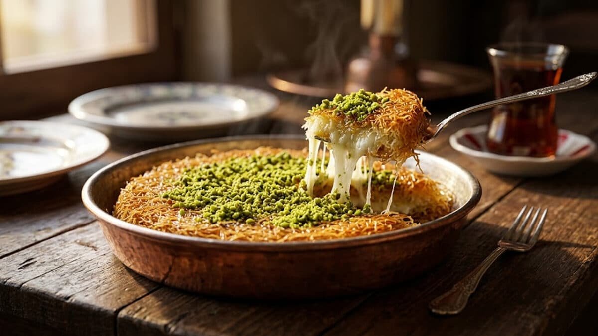 طريقة عمل الكنافة التركية الأصلية