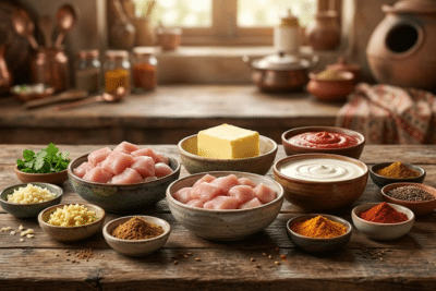 طريقة عمل دجاج بالزبدة الهندي