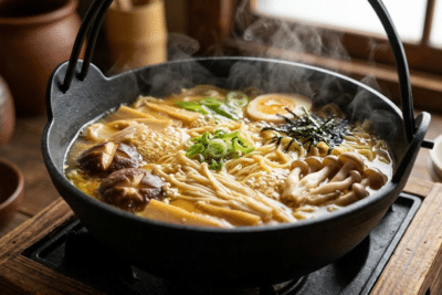 طريقة عمل شوربة الرامن اليابانية