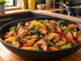 طريقة عمل الدجاج بالصويا صوص والخضار